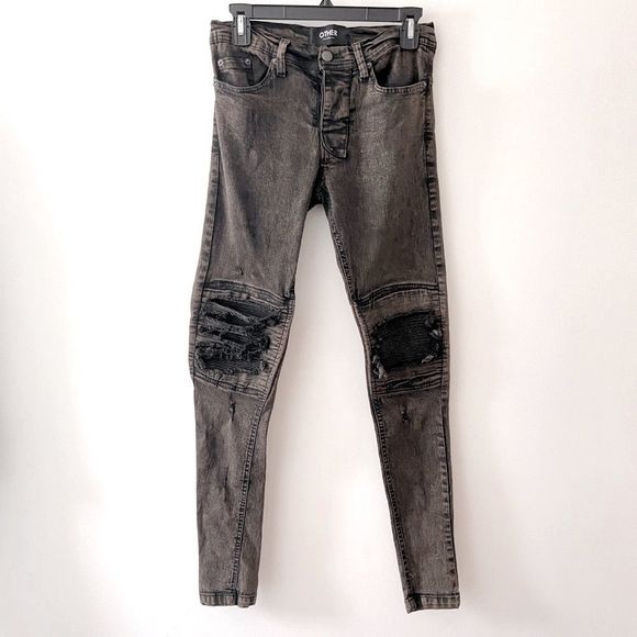 Other UK distressed moto skinny denim new size 30 🛍 final sale​​​​​ - Picture 1 of 6